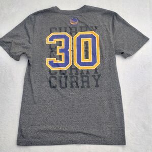 Steph Curry Golden State Warriors NBA T-shirt Men's Size Medium Logo 30 Grey